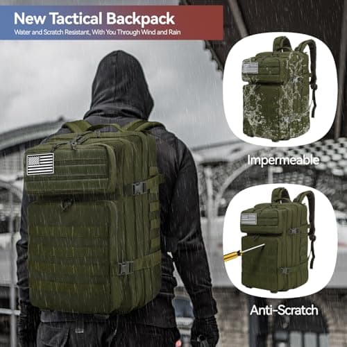 Thumbnail 3 de Delgeo Mochila Táctica 45L Militar 45x30x20cm