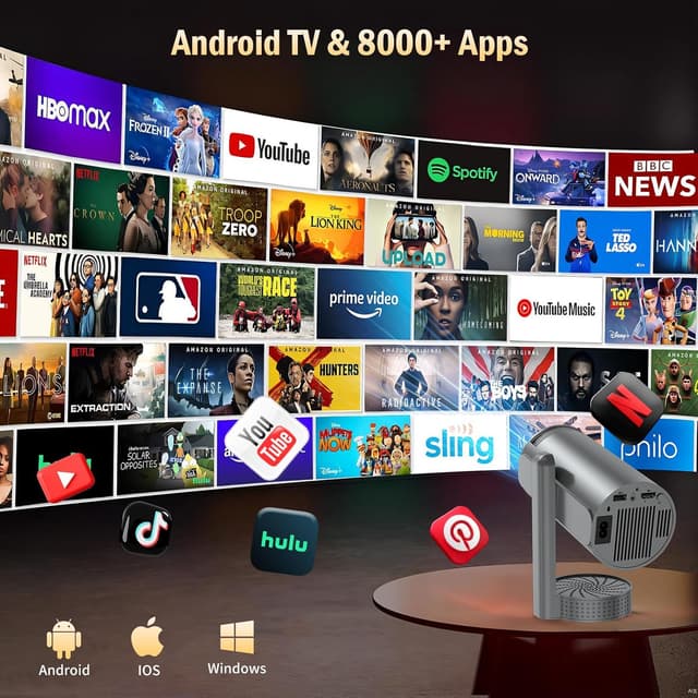 Thumbnail 6 de Mini Projector 4K Support 1080P smart projector 🎥