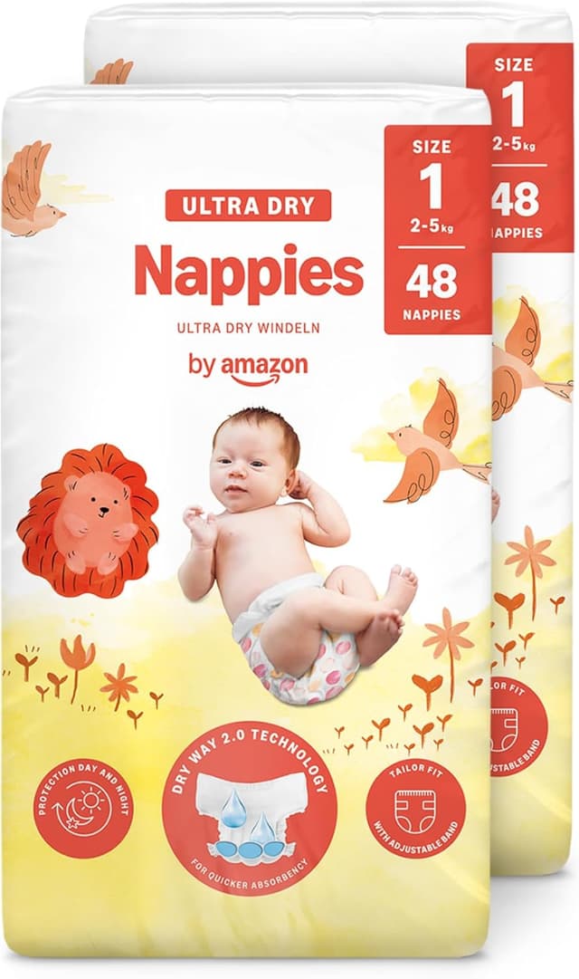Detalle de By Amazon Ultra Dry Nappies Size 1