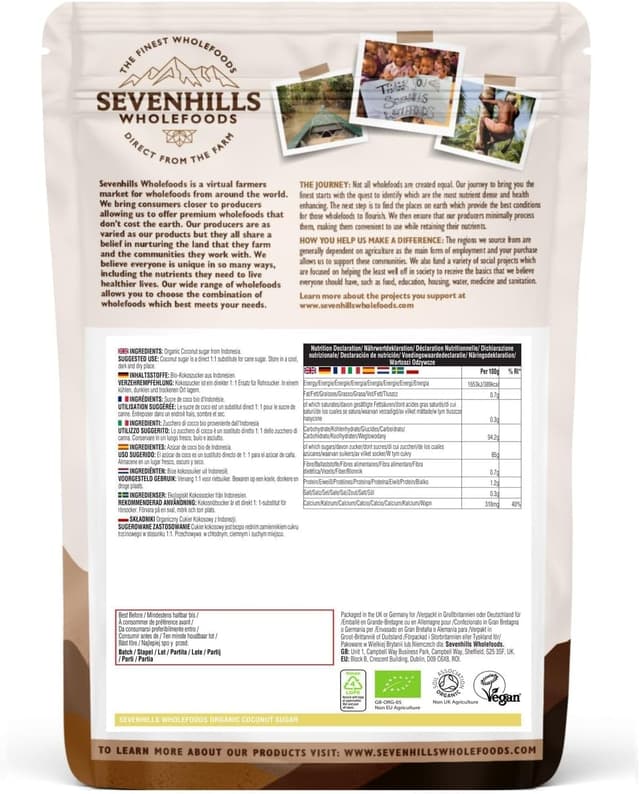 Thumbnail 5 de Sevenhills Wholefoods Zucchero di Cocco Bio 1,8 kg 🍯
