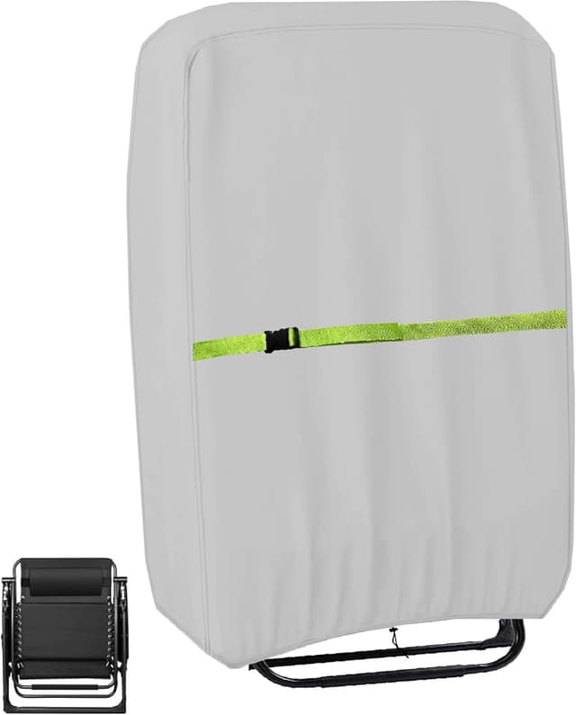 Detalle de Housse de protection pour chaise longue pliante OUTTDID (600D Oxford, anti-UV, imperméable) – 2 pièces