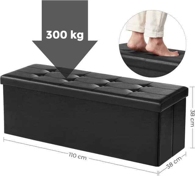 Detalle de SONGMICS Cassapanca Contenitore 120L