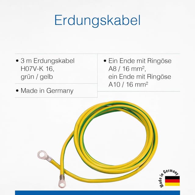 Detalle de as Schwabe Cable de puesta a tierra 3 m 16 mm²