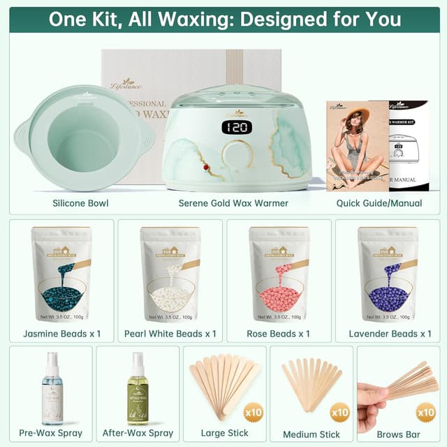 Thumbnail 2 de Lifestance Serene Gold L3 Waxing Set