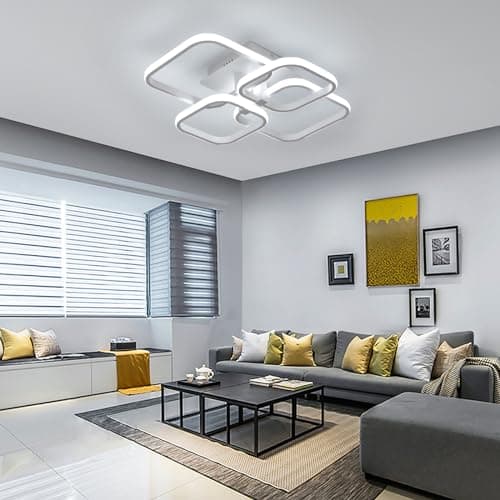 Detalle de Comely 48W Lámpara LED de Techo Cuadrados 📡