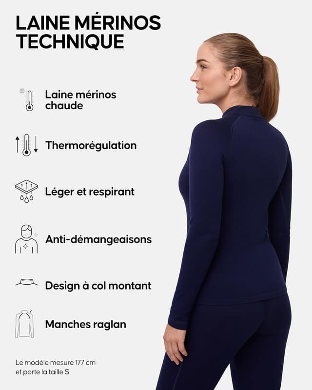 Thumbnail 1 de DANISH ENDURANCE Haut thermique femme 250 g/m²