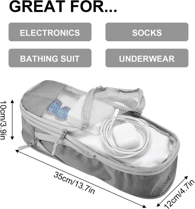 Detalle de Compression packing cubes set of 5