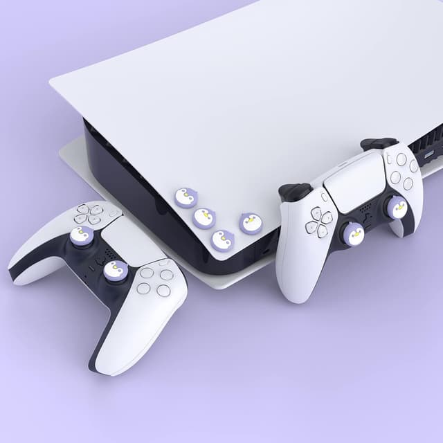 Detalle 2 de PlayVital Penguin thumb grip caps for PS5/PS4, Xbox and Switch controllers