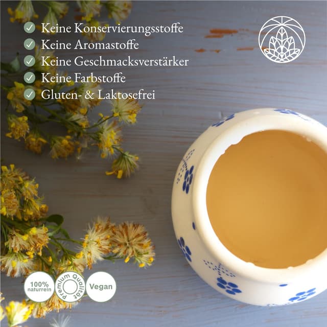 Detalle de Goldrutentee Monte Nativo (300 g) – Goldrutenkraut Tee lose, 100 % natürlich & ohne Zusatzstoffe