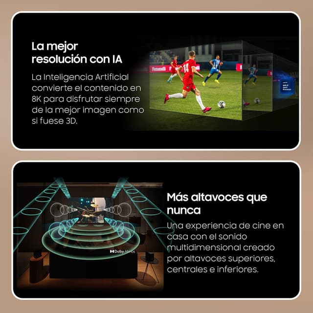 Thumbnail 3 de Samsung TQ65QN900DTXXC TV Neo QLED 8K 65" con AI Upscaling