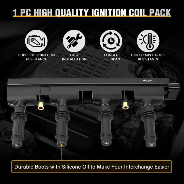 Detalle de Nilight UF669 Ignition Coil Pack (1 Pack) for Select 1.4L Chevy Cruze, Sonic, Trax, Volt & More