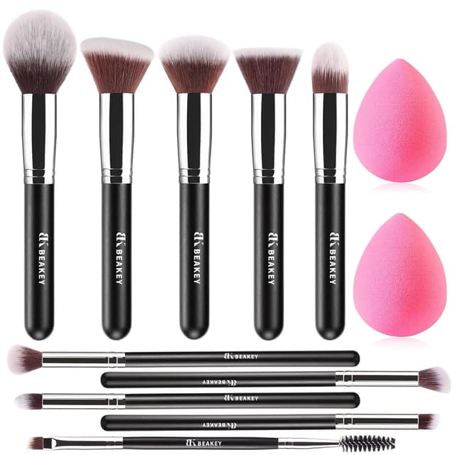 Imagen de BEAKEY Makeup Brushes Set with 2 Sponges ๐ en OfertitasTOP