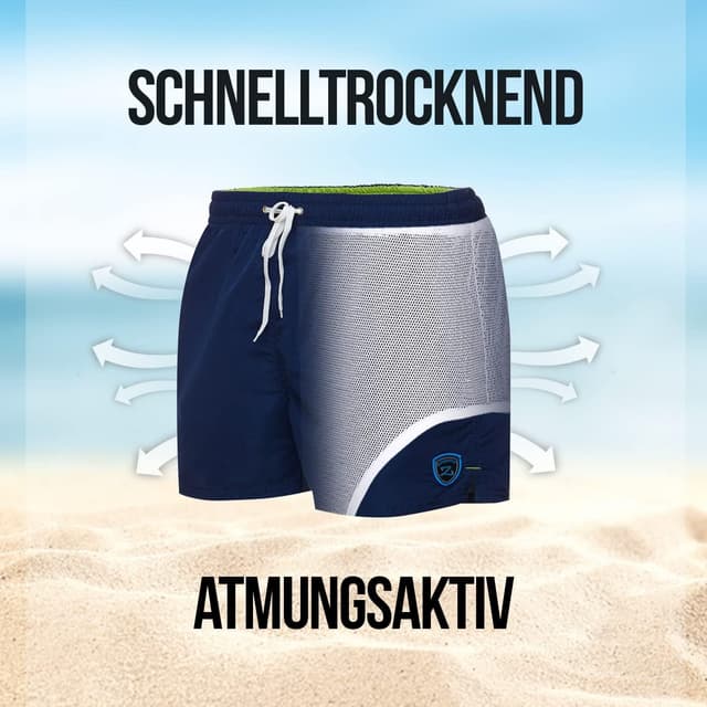 Thumbnail 2 de Zagano Badehose Herren Schnelltrocknend