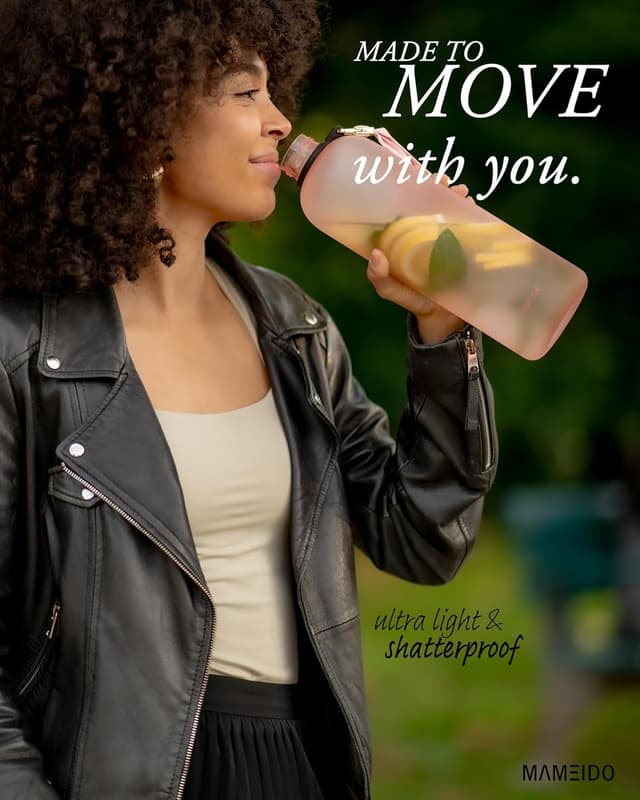 Thumbnail 2 de MAMEIDO Gourde 1 l bouteille d'eau design