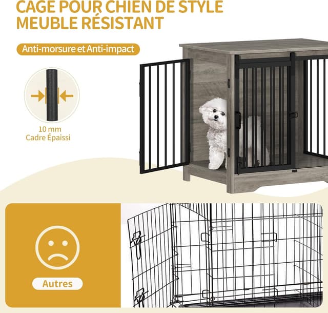 Thumbnail 2 de Hzuaneri 69 cm Cage pour Chiens