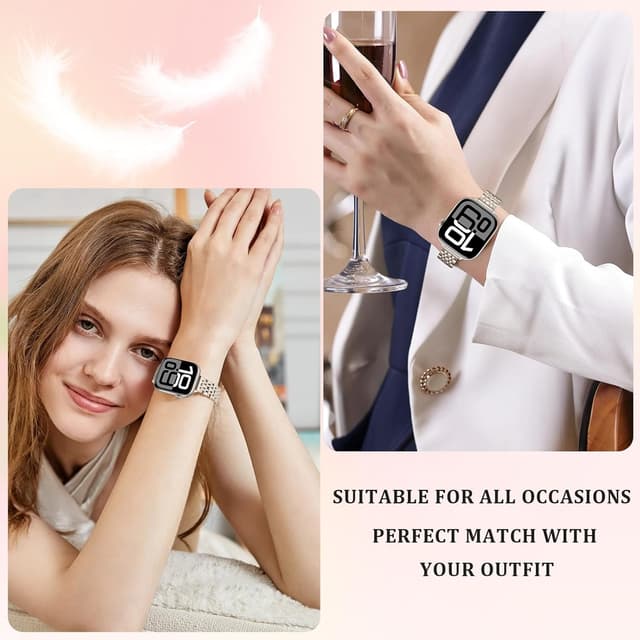 Detalle 2 de Anlinser metal Apple Watch strap 14 mm