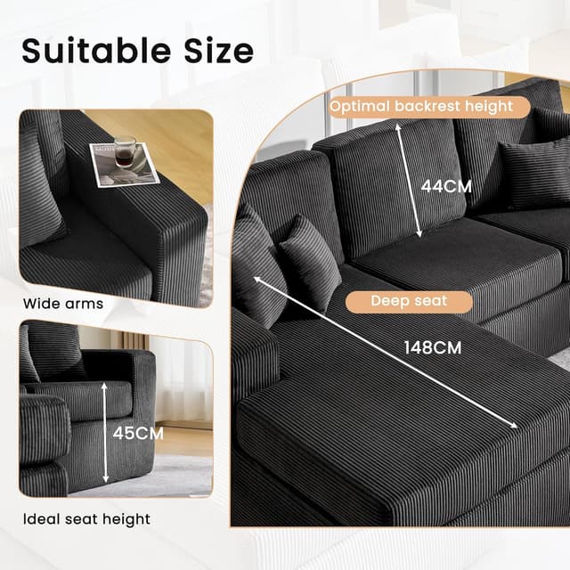 Thumbnail 6 de CLIPOP Boneless L sofa with memory foam
