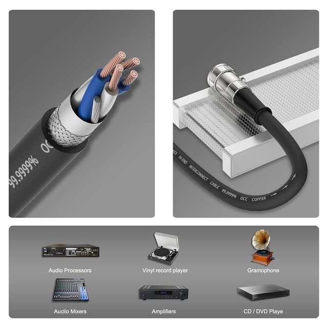 Detalle de Tertullus Naim 5‑pin DIN to 2×RCA stereo cable 1m