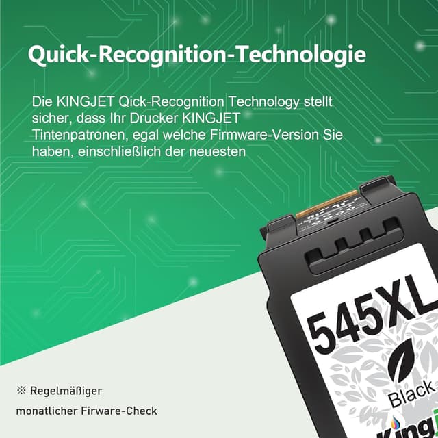Detalle de 545XL/546XL Multipack Patronen (PG-545XL Schwarz & CL-546XL Farbe) kompatibel für Canon Pixma & Maxify