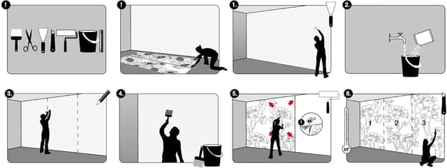 Detalle de Komar Star Wars Vlies Fototapete „Vader vs. Kenobi“ 300x200 cm (007-DVD3)