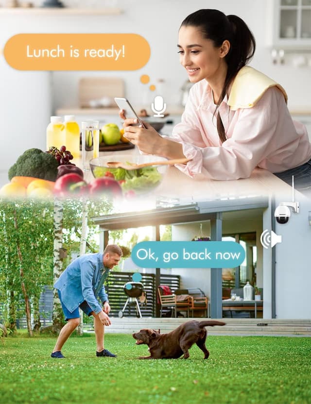 Detalle de Topodome Metallo telecamera Wi-Fi esterna 5MP