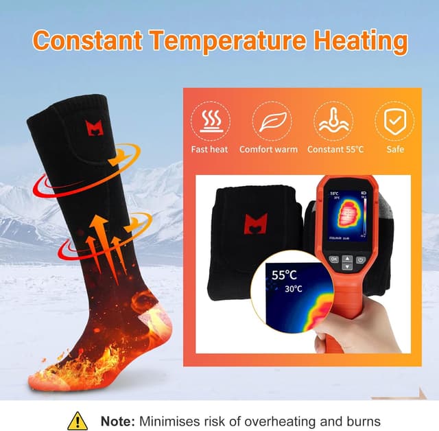Thumbnail 1 de MUTOUHE Electric Heated Socks battery-powered for winter
