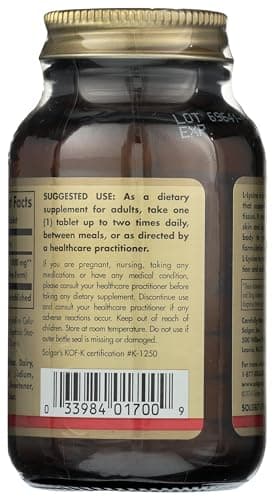 Detalle 2 de Solgar L-Lisina 1000 mg Forma Libre