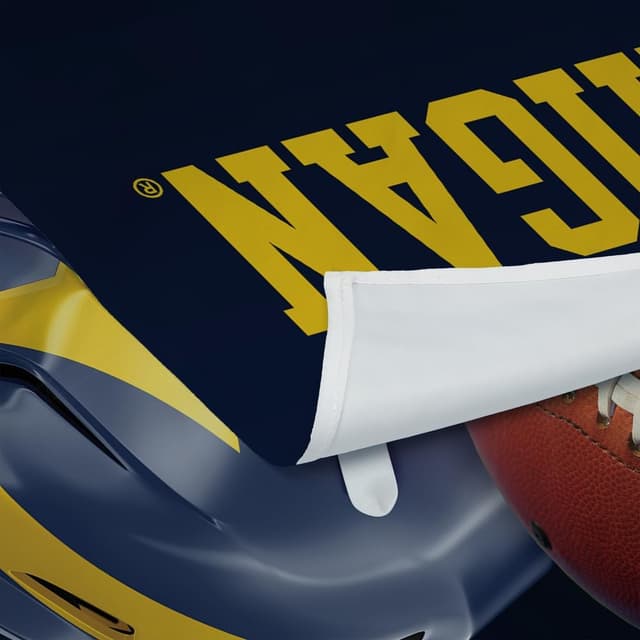 Detalle 2 de Northwest NCAA Michigan Wolverines 2023 FBC National Champions wall hanging tapestry