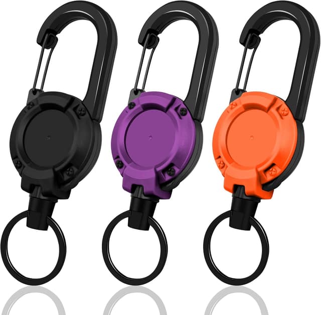 Detalle de Schlüsselanhänger Ausziehbar 60 cm 3er Set