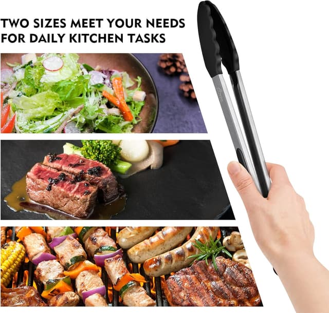 Thumbnail 5 de Hotec Premium Kitchen Tongs 2-Pack 🍴