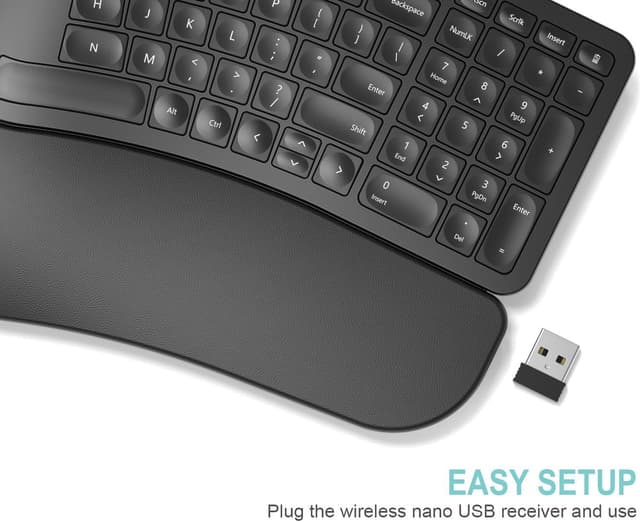 Detalle 2 de Arteck Split Ergonomic Keyboard 2.4G wireless ⌨