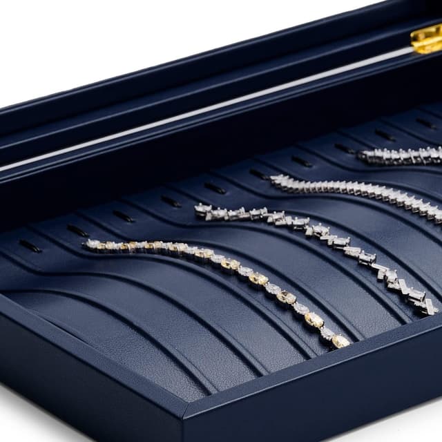 Detalle 2 de Papten Bandeja Apilable para Joyas con Tapa de Piel 💍