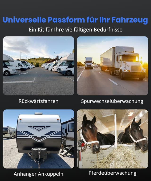 Thumbnail 6 de AUTO-VOX kabellose Rückfahrkamera mit Solar & Magnet, 5" 1080P Monitor (bis 115 m)