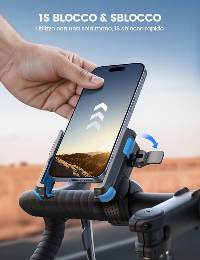 Detalle de Lamicall Supporto bici 360° per telefono