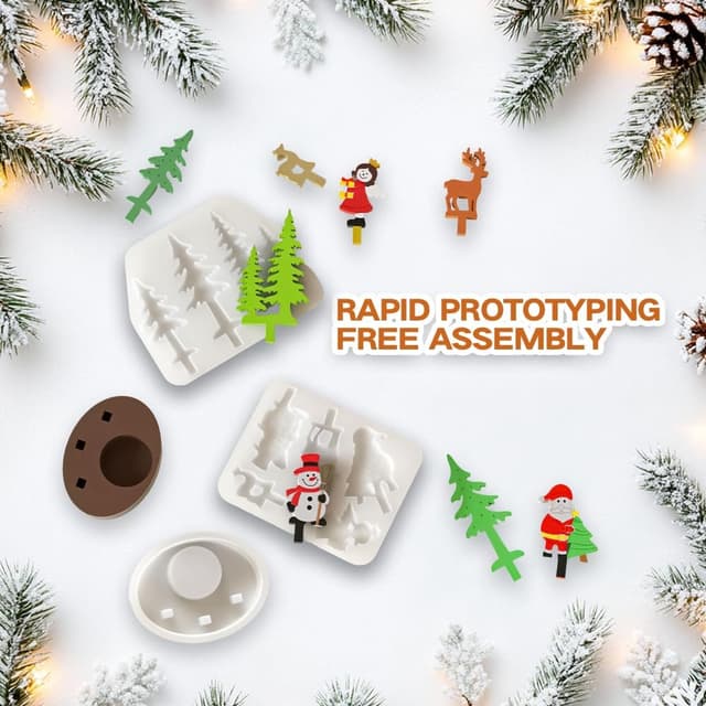 Thumbnail 4 de OneNine Silikonformen Gießformen 3er Set Kerzenhalter