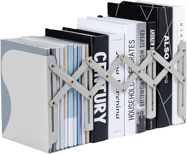 Detalle de Book Ends Adjustable Metal Book Ends