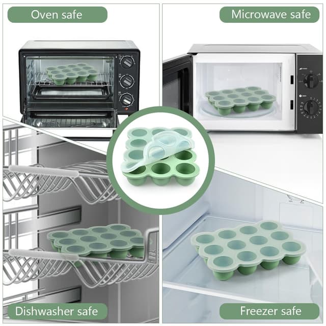 Detalle 2 de Babynahrungs-Behälter mit 12 Fächern