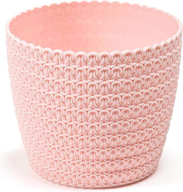 Imagen de Home Garden Ornaments 14 cm woven-effect planter 🌱 en OfertitasTOP