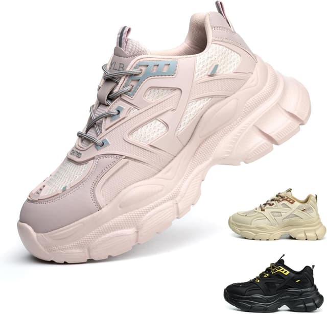 Detalle de Gugifcto scarpe antinfortunistiche da donna con punta in acciaio antiscivolo traspiranti (EU 36-42)