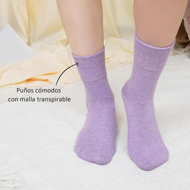 Thumbnail 2 de LOFIR Calcetines de Algodón Crew 5 pares 35-46