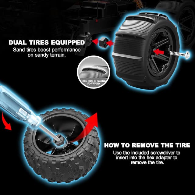 Thumbnail 6 de Womaqu 1:14 macchina radiocomandata fuoristrada 4x4 40 km/h