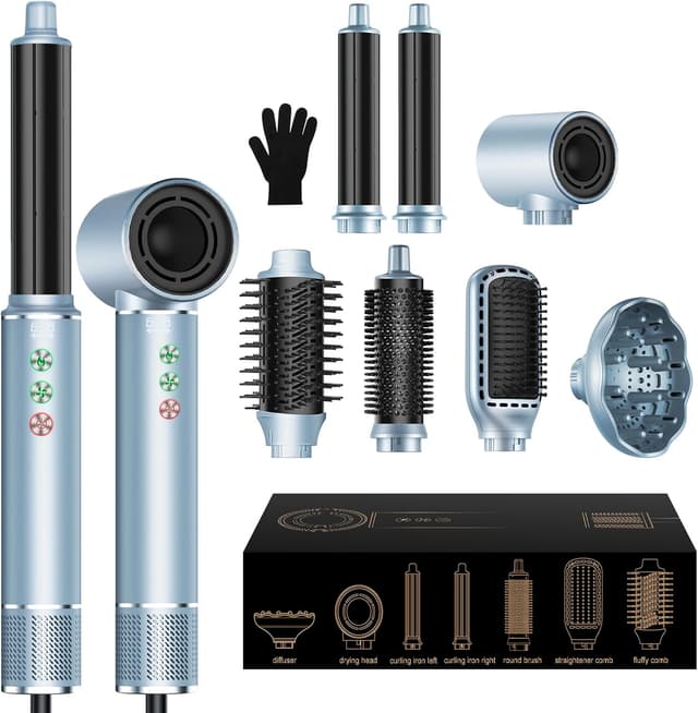 Imagen de OKWRAP Hair Styler 7in1 Airstyler mit Glättbürste en OfertitasTOP
