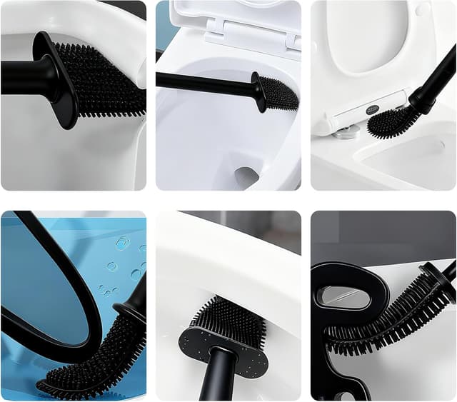 Thumbnail 6 de Escobilla de baño de silicona con montaje en pared