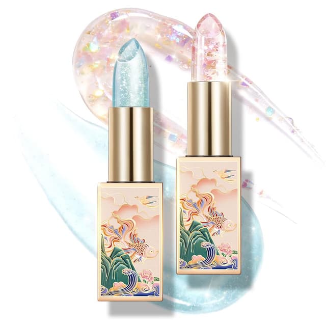 Detalle de CATKIN Lip Balm Color Tinted Changing Lipstick (Ultra Hydrating) with Vitamin E, 0.12 oz, 2-pc set (04+08)