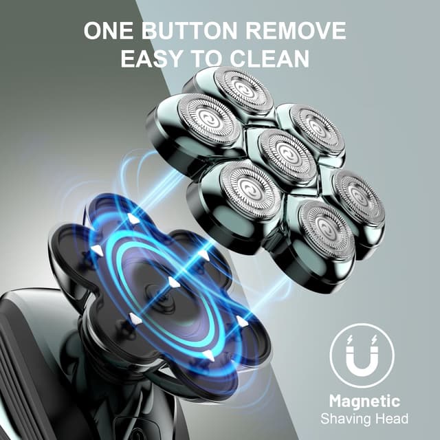 Detalle 2 de Cyruzi 7D Floating Head Shaver for Bald Men