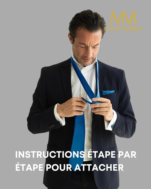 Detalle de Massi Morino cravate homme 5 en 1