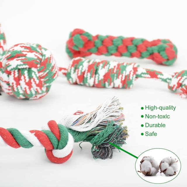 Thumbnail 3 de Cymax 8 Pack Christmas Dog Toys