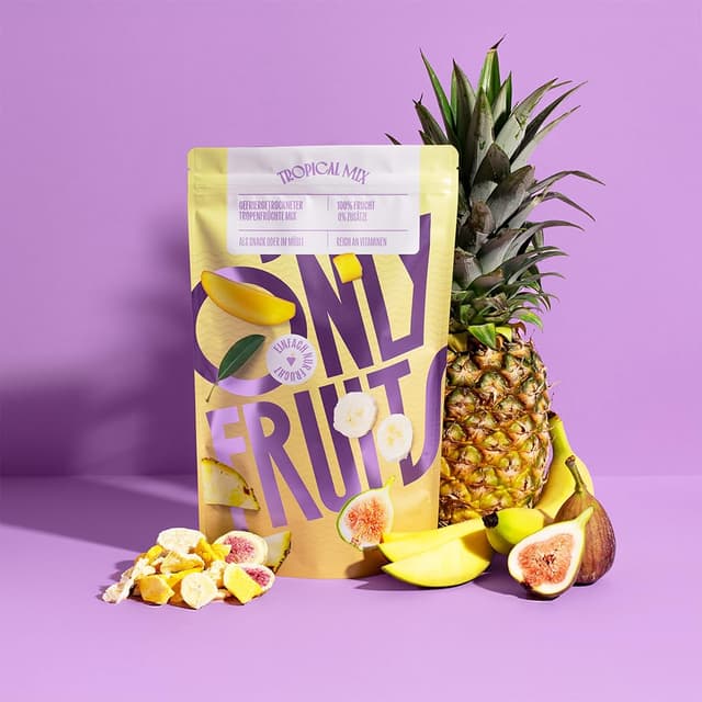 Thumbnail 4 de ONLYFRUITS Tropicalmix Trockenobst 300 Gramm 🥭