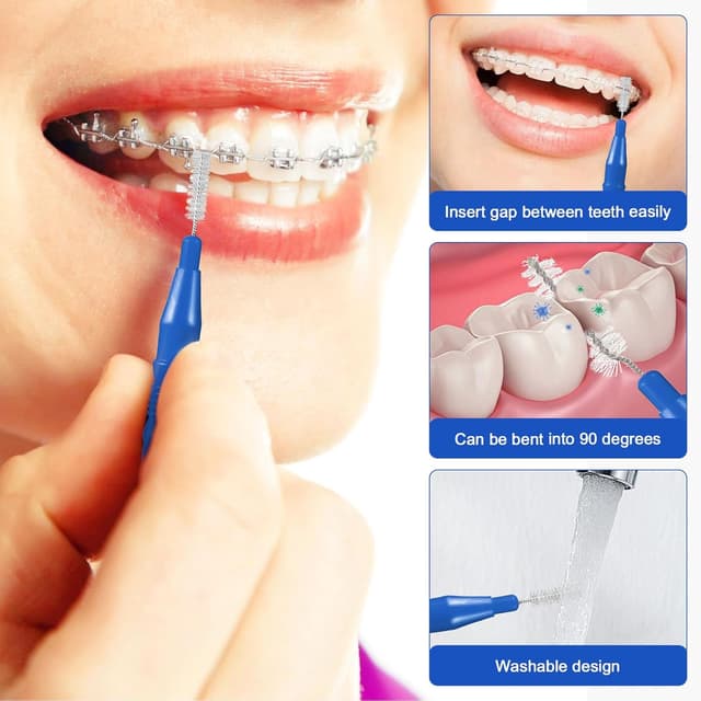 Thumbnail 2 de Milisten Interdental Brushes 50Pcs Blue