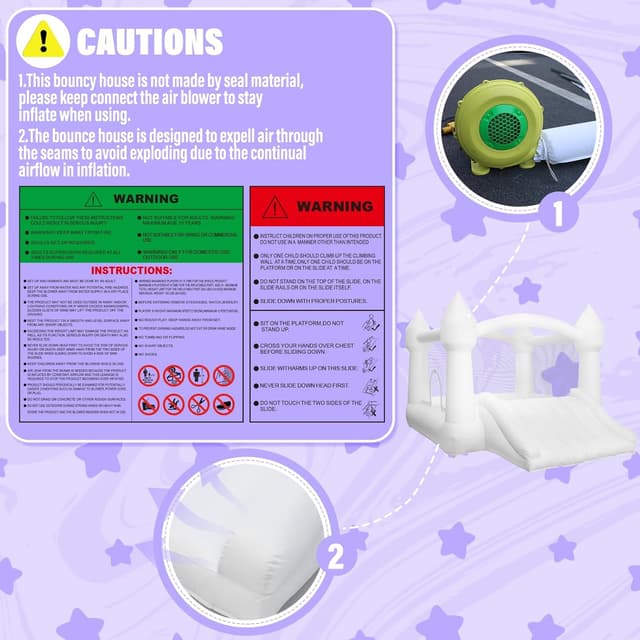 Thumbnail 5 de AKSPORT Inflatable Bounce House 264 lb